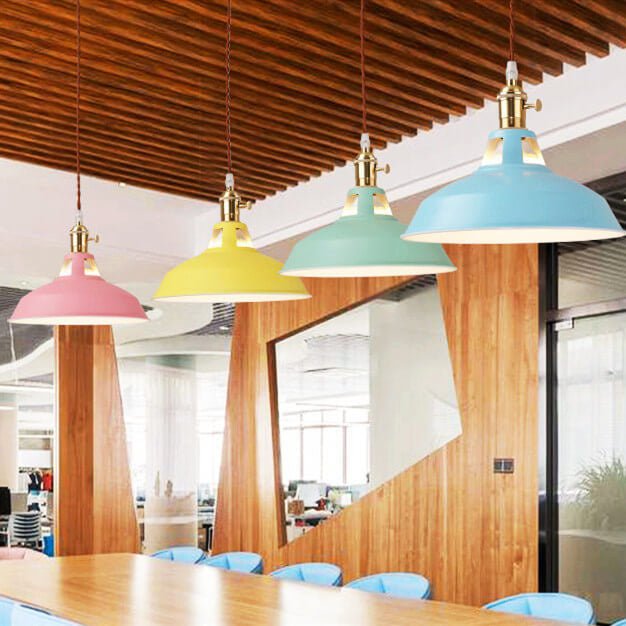 IronVale Retro Steel Barn Pendant Light For Dining Areas And Loft Interiors | Temsk
