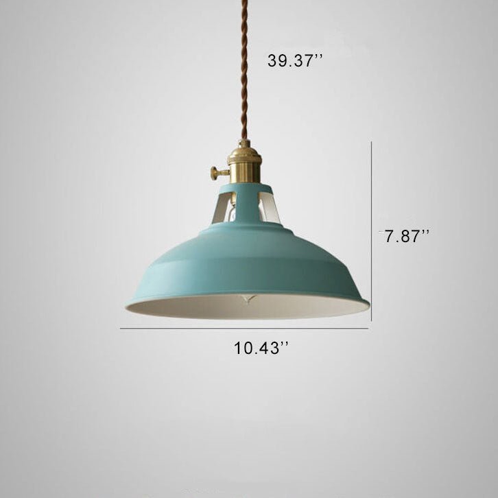IronVale Retro Steel Barn Pendant Light For Dining Areas And Loft Interiors | Temsk
