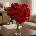 Aurelia Velvet Artificial Roses For Valentine's Day And Indoor Arrangements | Temsk