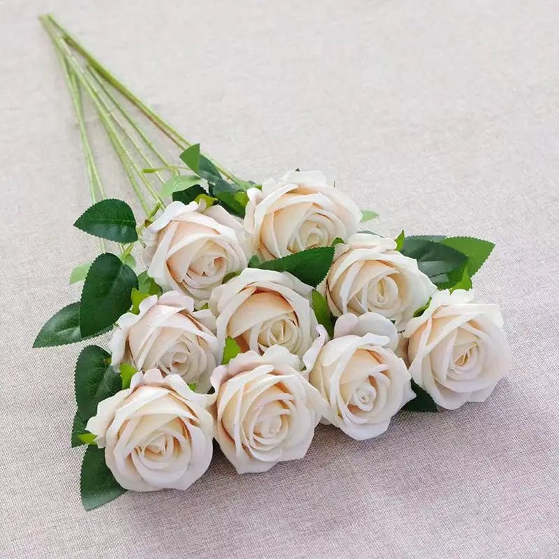 Aurelia Velvet Artificial Roses For Valentine's Day And Indoor Arrangements | Temsk