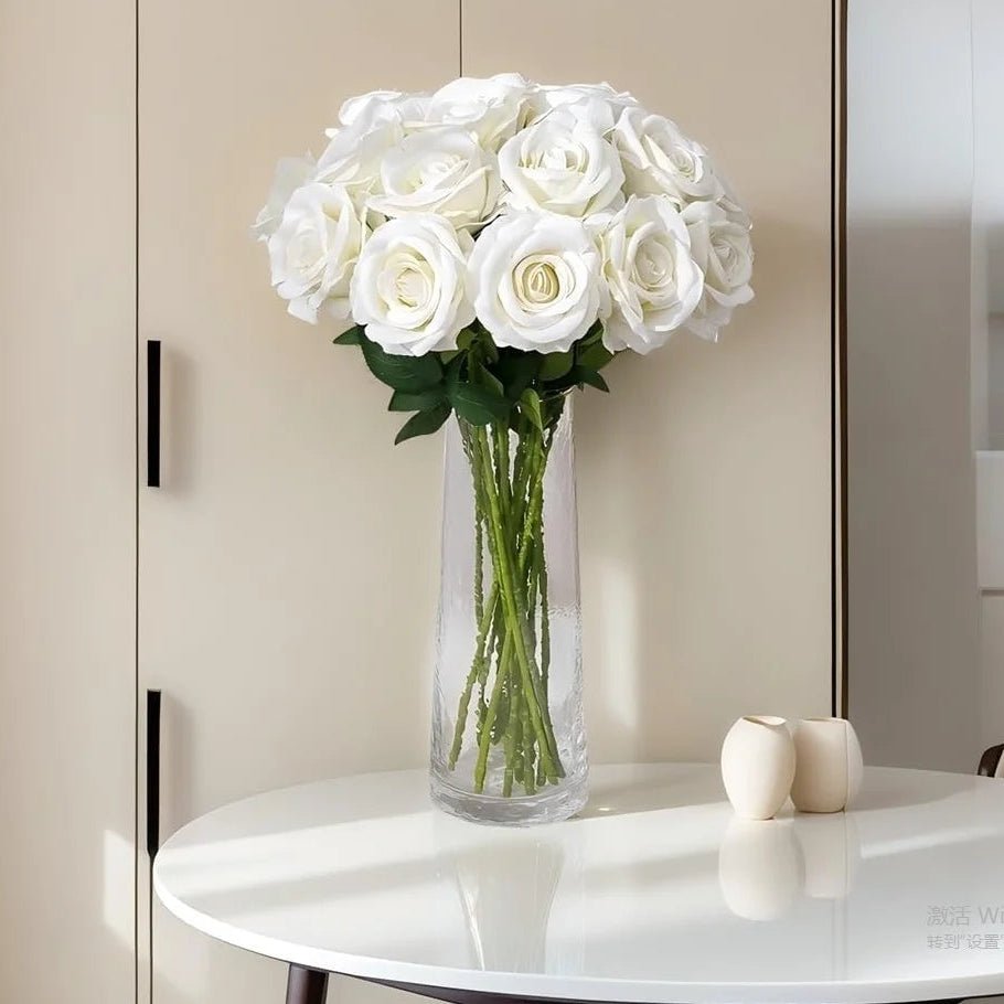 Aurelia Velvet Artificial Roses For Valentine's Day And Indoor Arrangements | Temsk