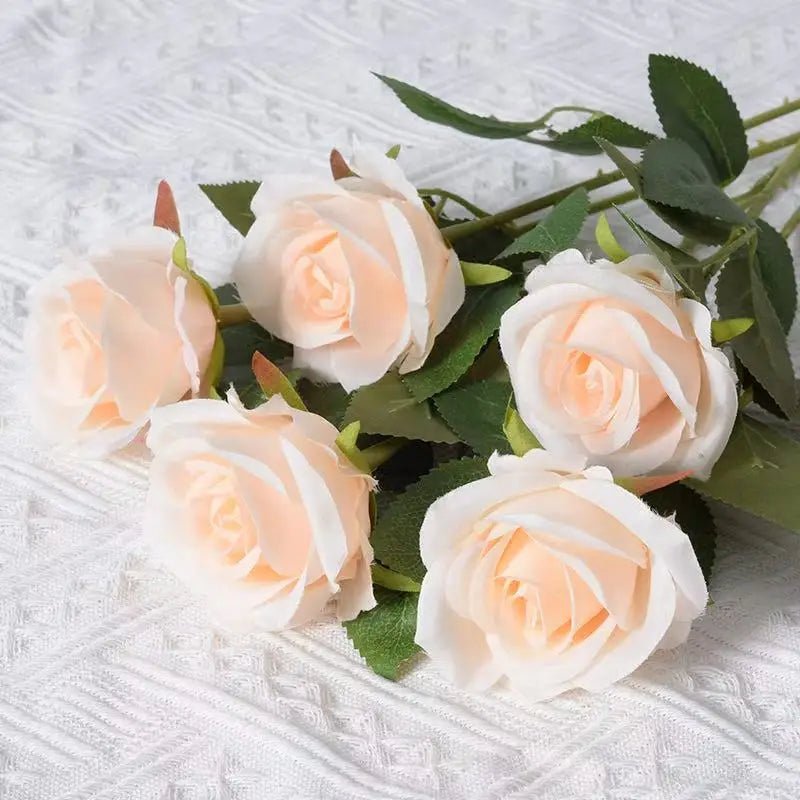 Aurelia Velvet Artificial Roses For Valentine's Day And Indoor Arrangements | Temsk