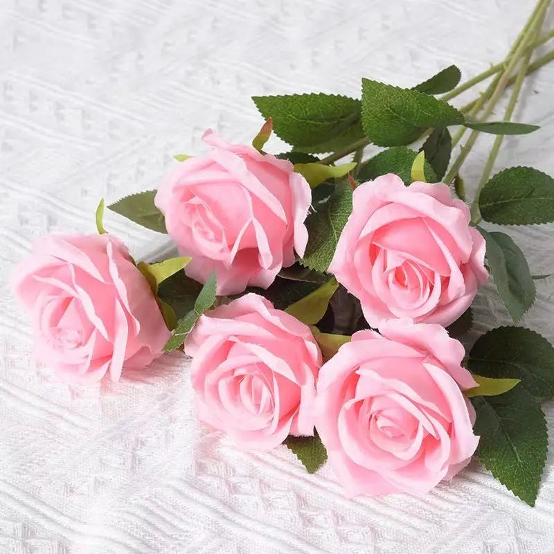 Aurelia Velvet Artificial Roses For Valentine's Day And Indoor Arrangements | Temsk