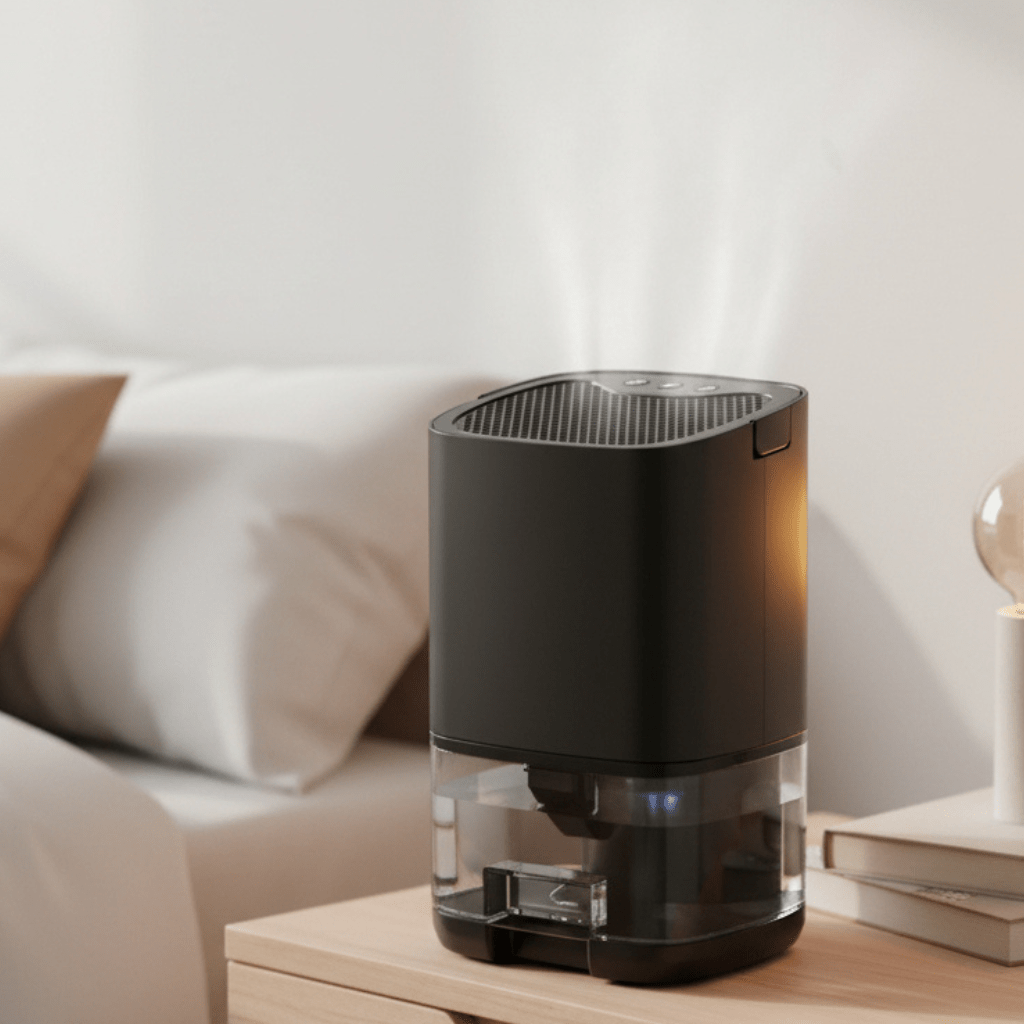 AeroGlow Compact Portable Dehumidifier With Colored Ambient Light | Temsk