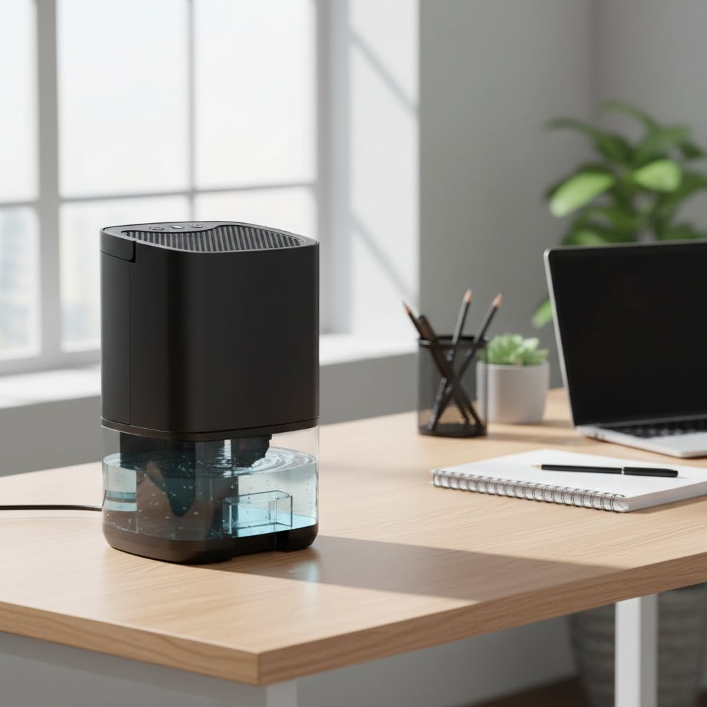 AeroGlow Compact Portable Dehumidifier With Colored Ambient Light | Temsk