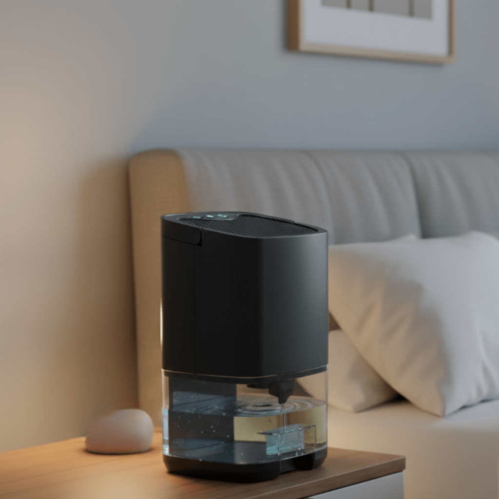 AeroGlow Compact Portable Dehumidifier With Colored Ambient Light | Temsk