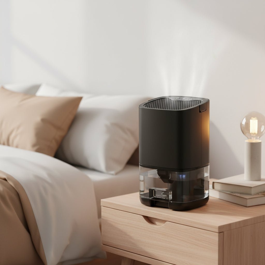 AeroGlow Compact Portable Dehumidifier With Colored Ambient Light | Temsk