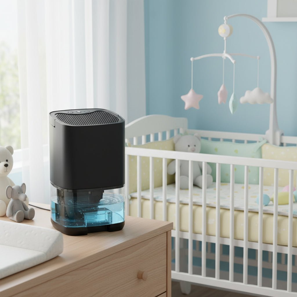 AeroGlow Compact Portable Dehumidifier With Colored Ambient Light | Temsk