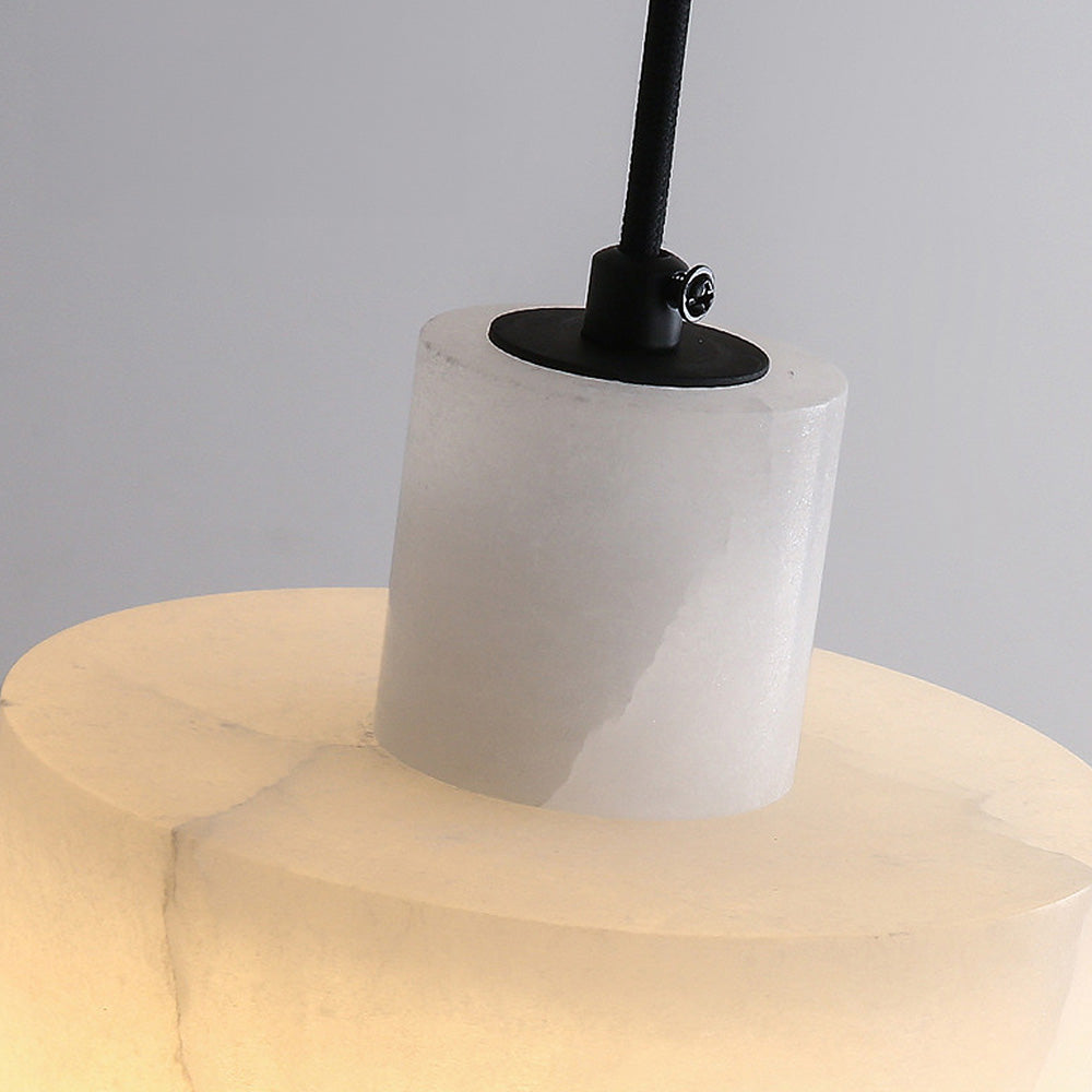 Nordin White Marble Pendant Light for Scandinavian Interiors | Snurv | Temsk