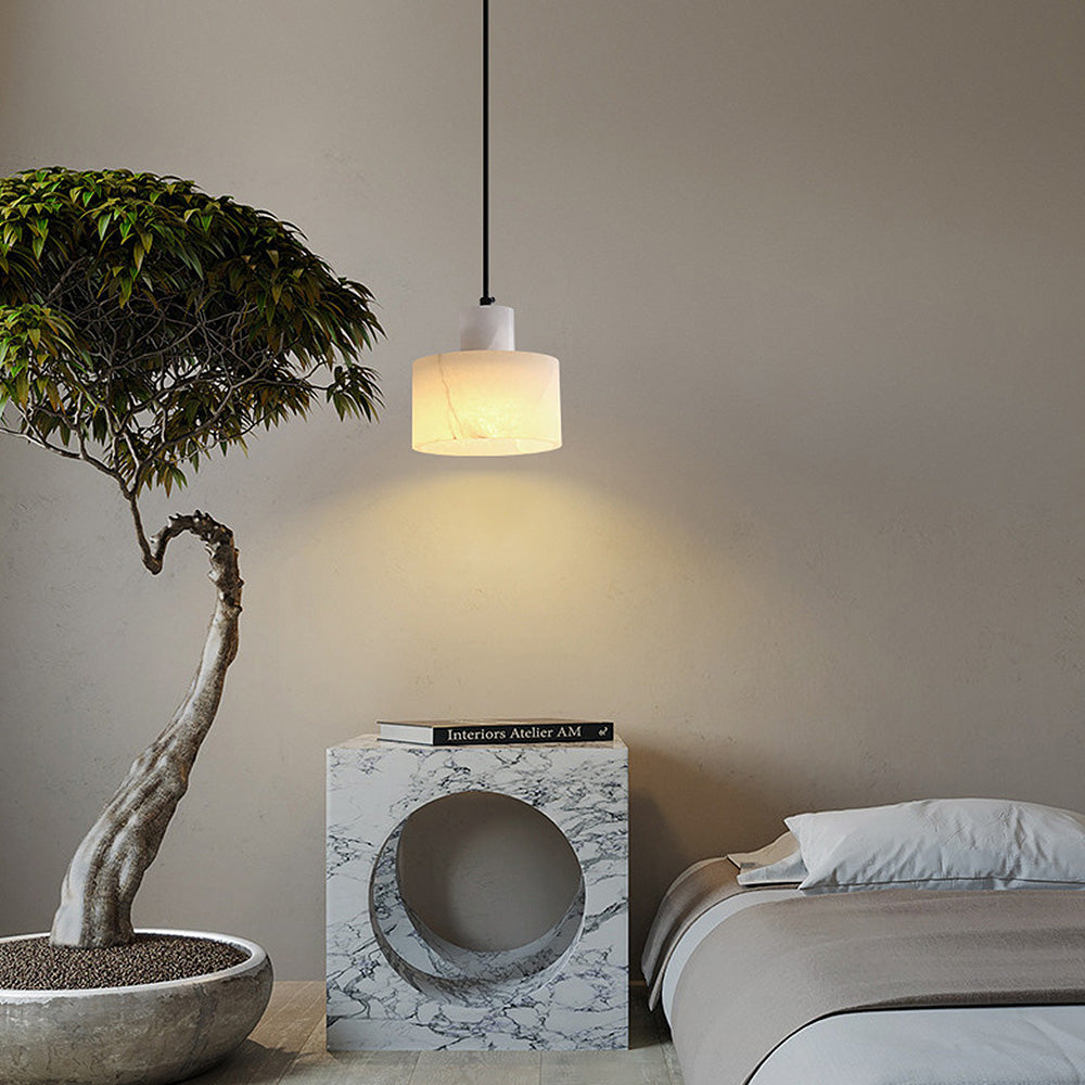 Nordin White Marble Pendant Light for Scandinavian Interiors | Snurv | Temsk