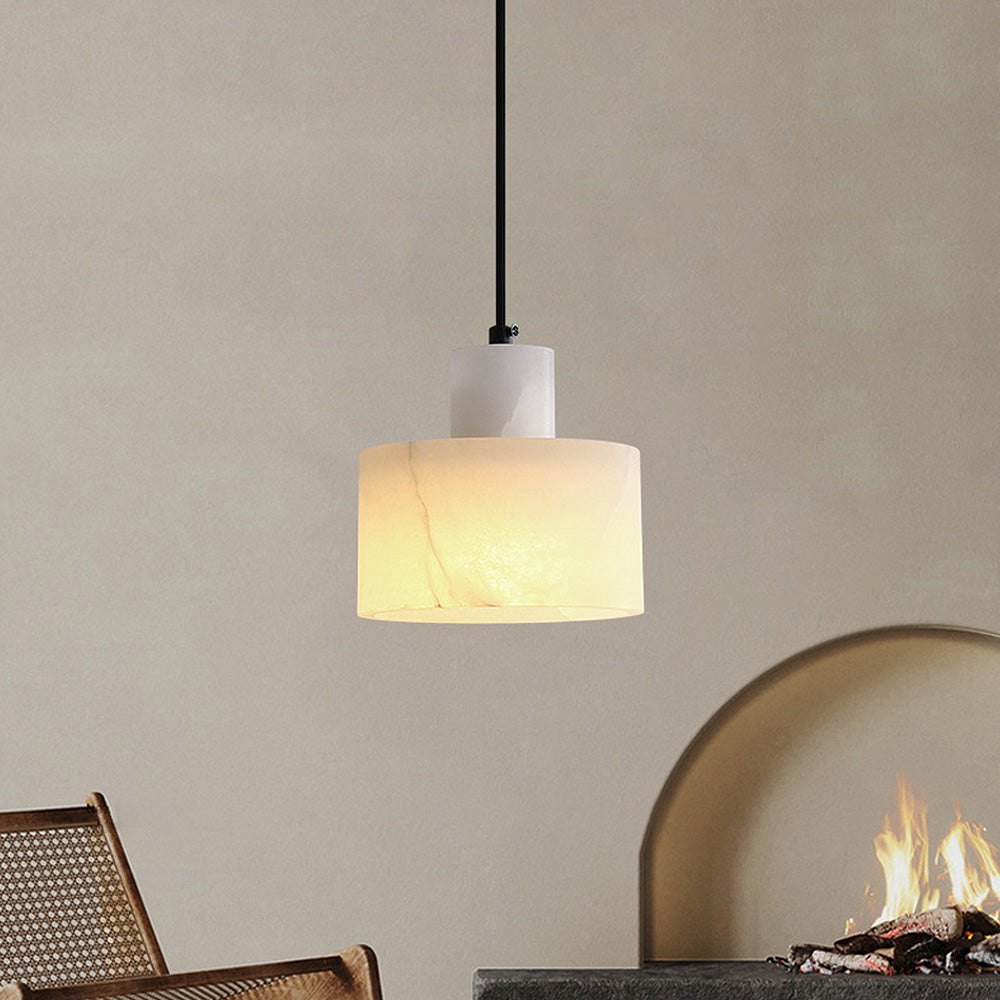 Nordin White Marble Pendant Light for Scandinavian Interiors | Snurv | Temsk