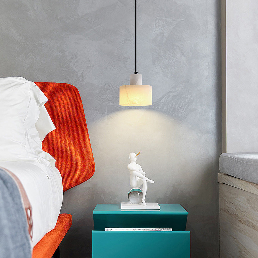 Nordin White Marble Pendant Light for Scandinavian Interiors | Snurv | Temsk
