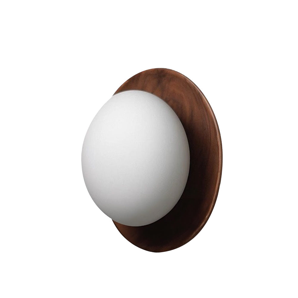 Minimal White Wall Lamp Featuring Natural Wood Accents For Any Room | Temsk