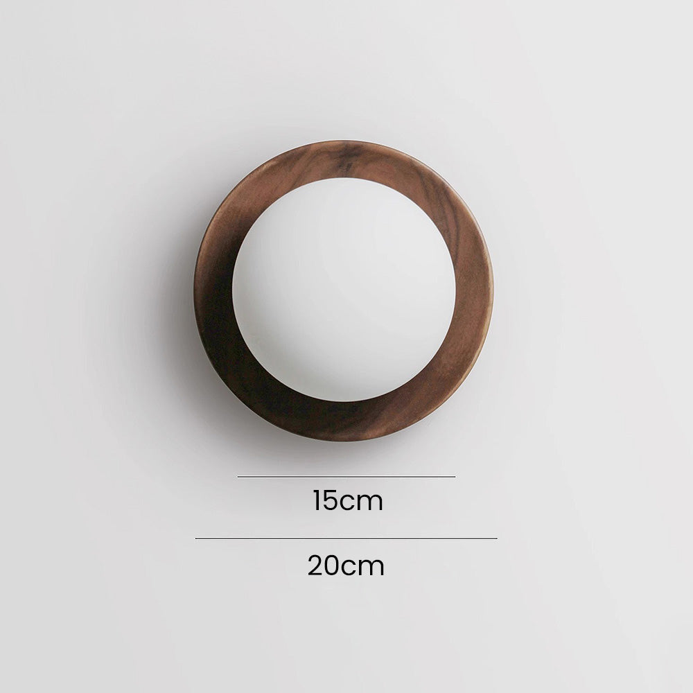 Minimal White Wall Lamp Featuring Natural Wood Accents For Any Room | Temsk