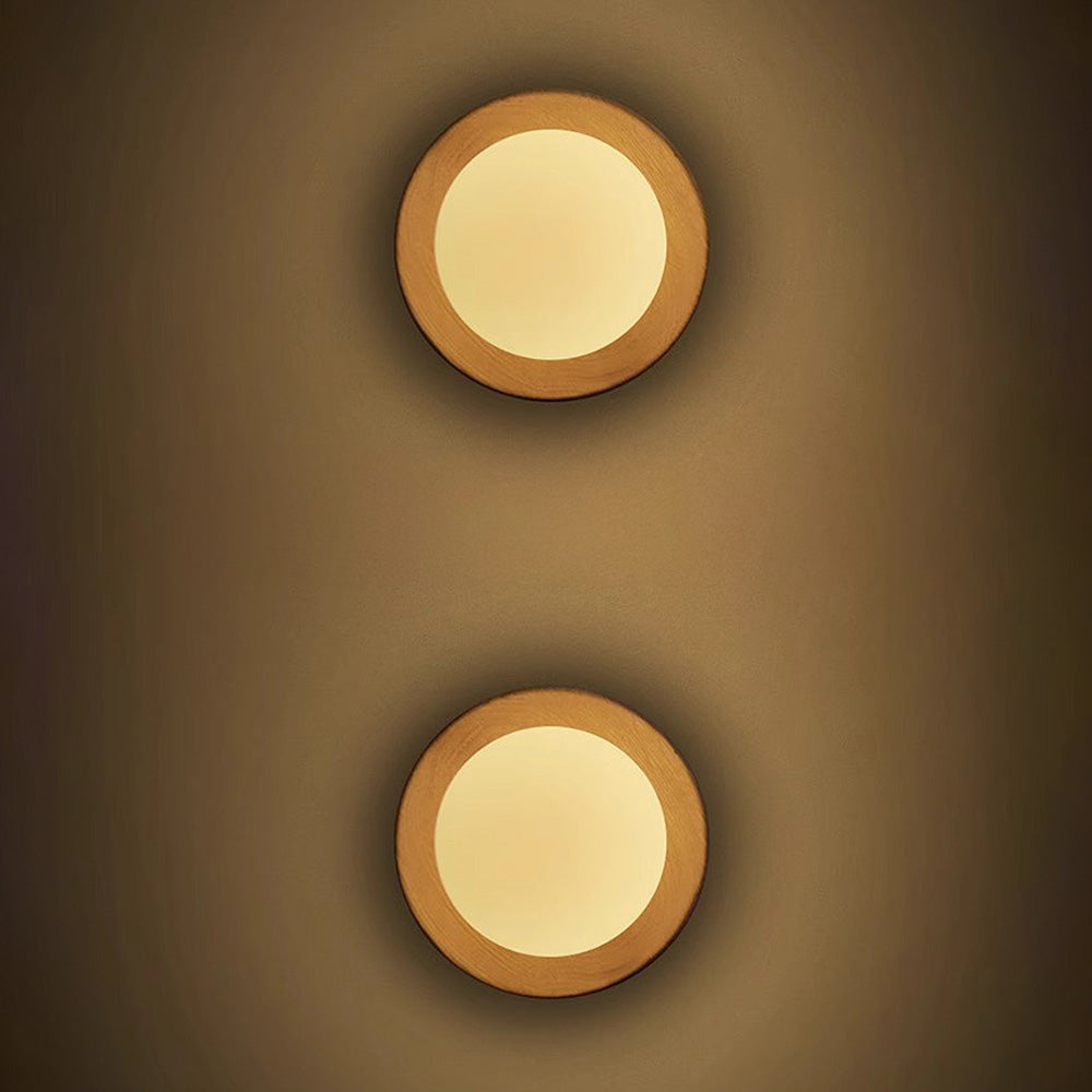 Minimal White Wall Lamp Featuring Natural Wood Accents For Any Room | Temsk