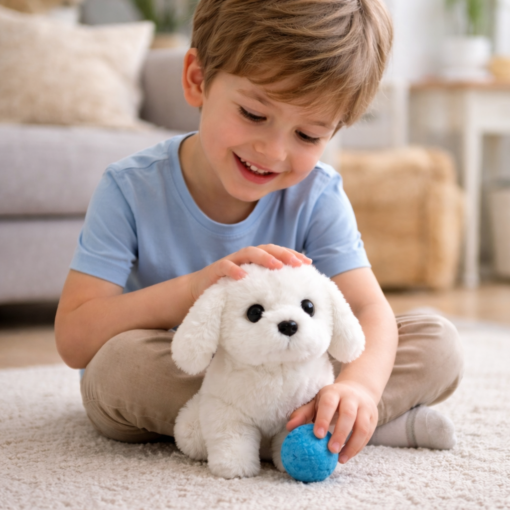 Interactive Plush Puppy Toy With Realistic Movements | Temsk