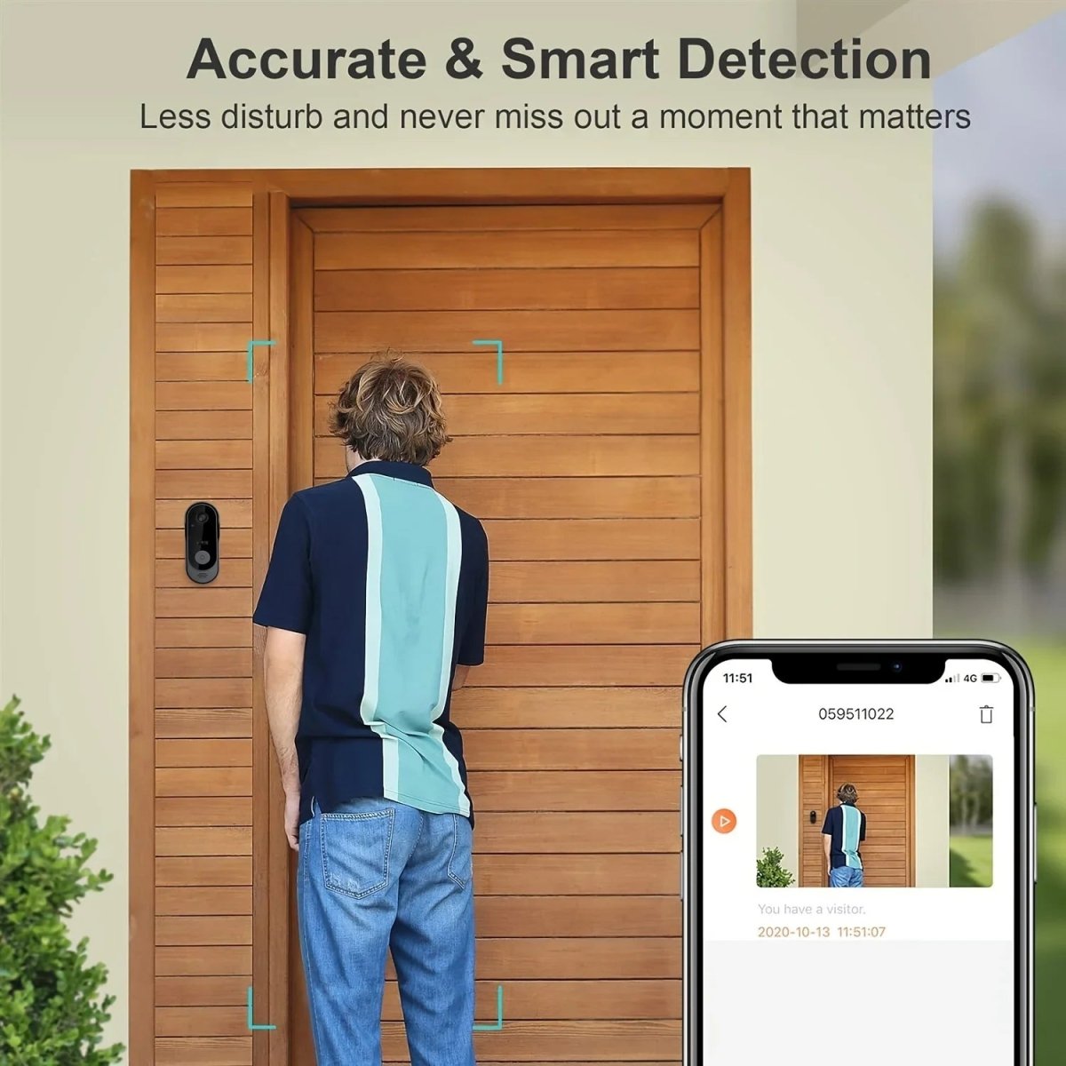 NovaGuard Wireless Smart Video Doorbell With Motion Sensor | Temsk