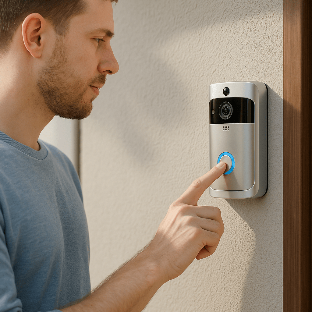 SafeEntry Smart Video Doorbell With HD Night Vision And Two Way Audio | Temsk