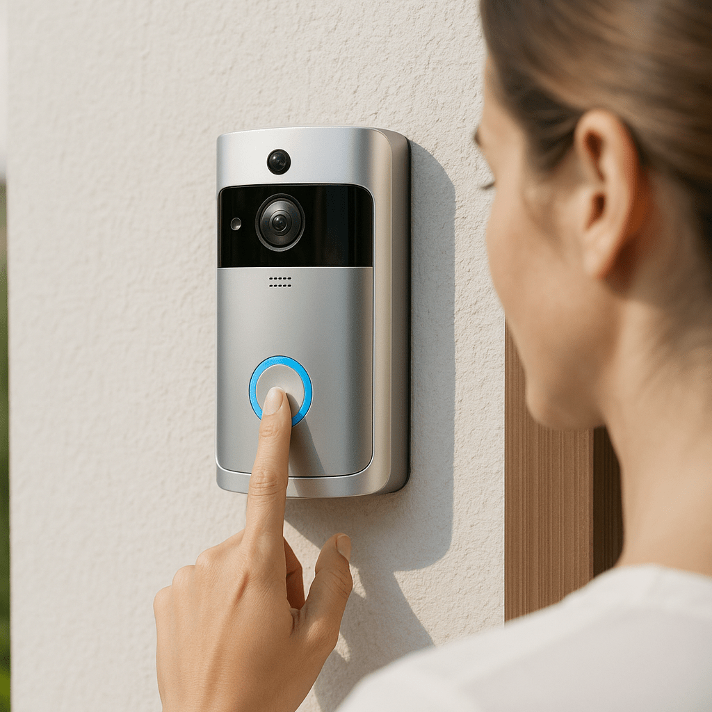 SafeEntry Smart Video Doorbell With HD Night Vision And Two Way Audio | Temsk