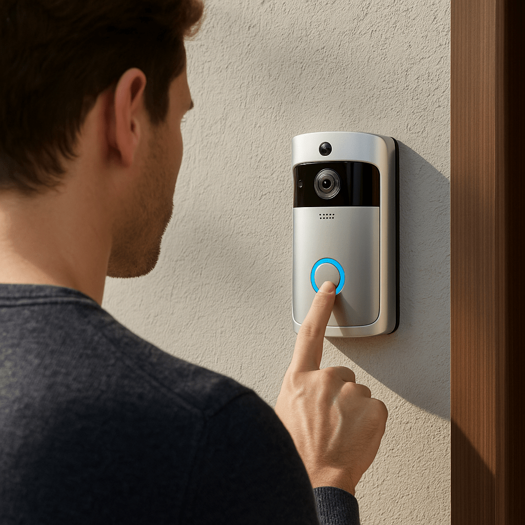 SafeEntry Smart Video Doorbell With HD Night Vision And Two Way Audio | Temsk