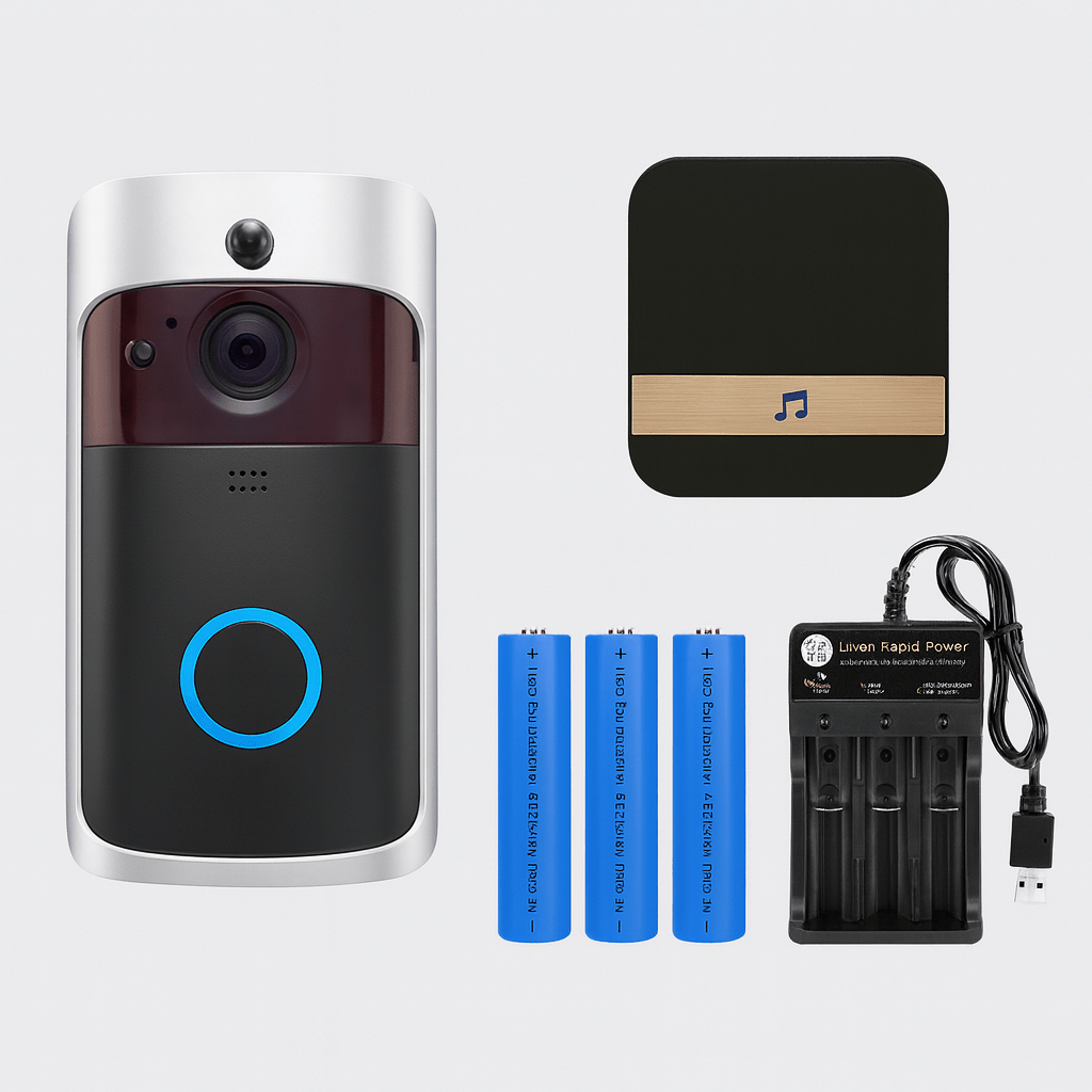 SafeEntry Smart Video Doorbell With HD Night Vision And Two Way Audio | Temsk
