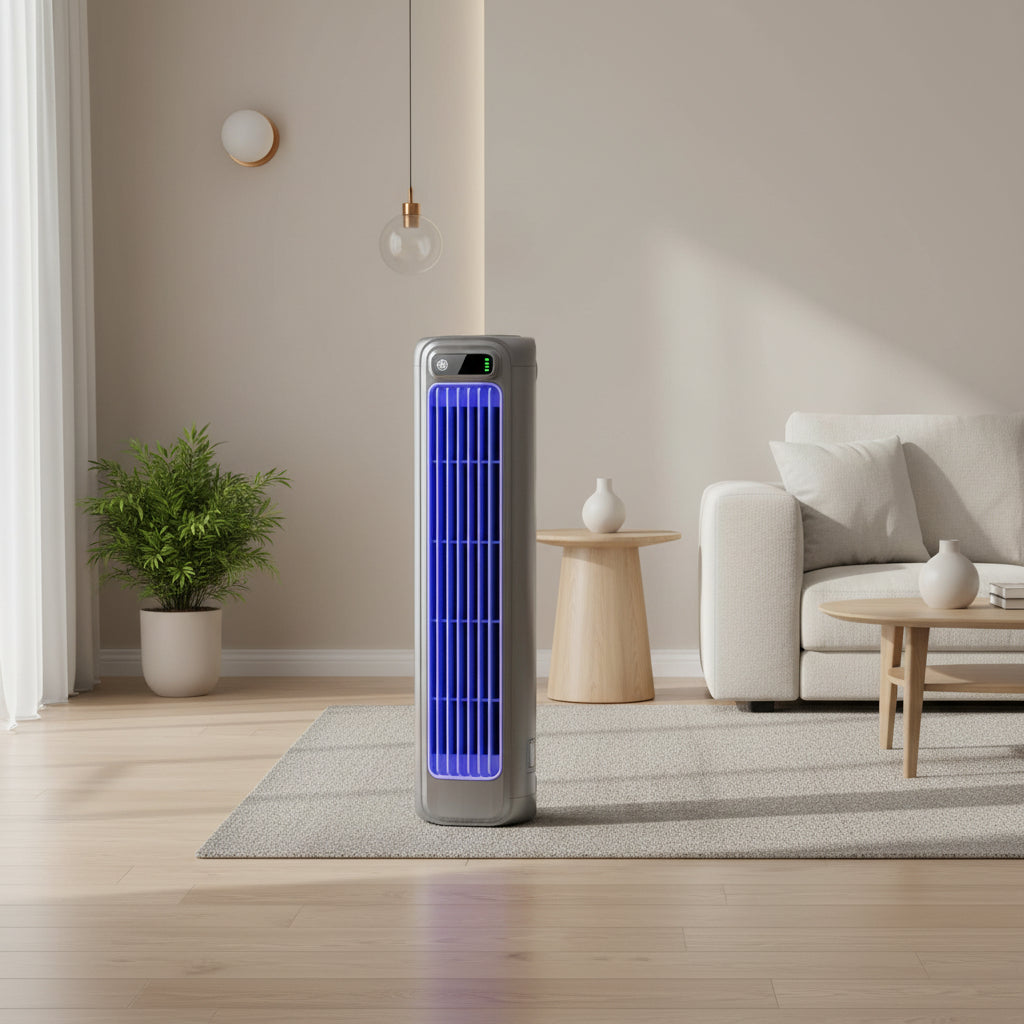 Desktop Tower Fan Portable Quiet Air Circulator For Small Spaces | Temsk