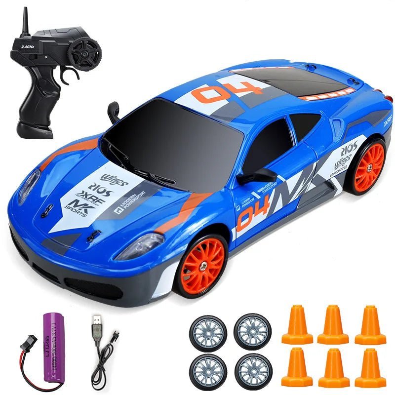 DriftPulse Electric 4WD RC Drift Car With Realistic Sports Design | Temsk