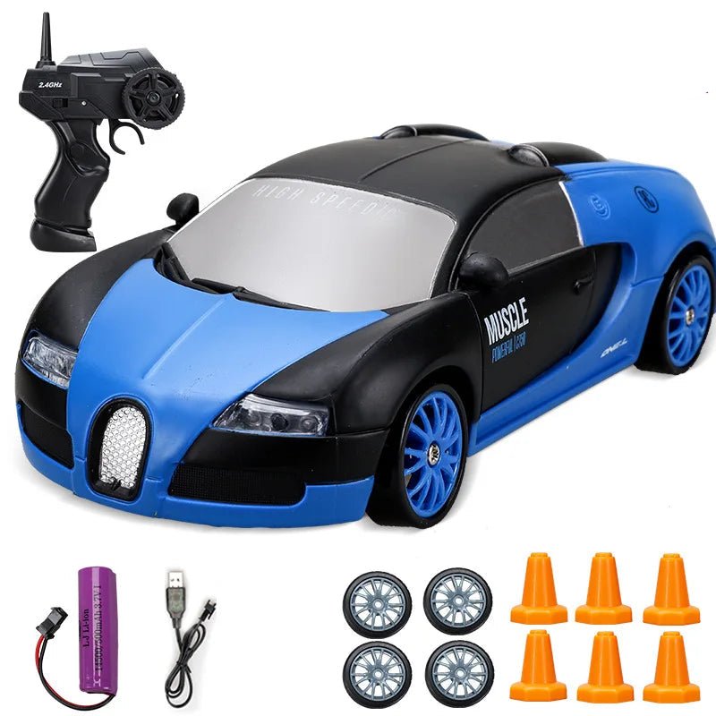 DriftPulse Electric 4WD RC Drift Car With Realistic Sports Design | Temsk