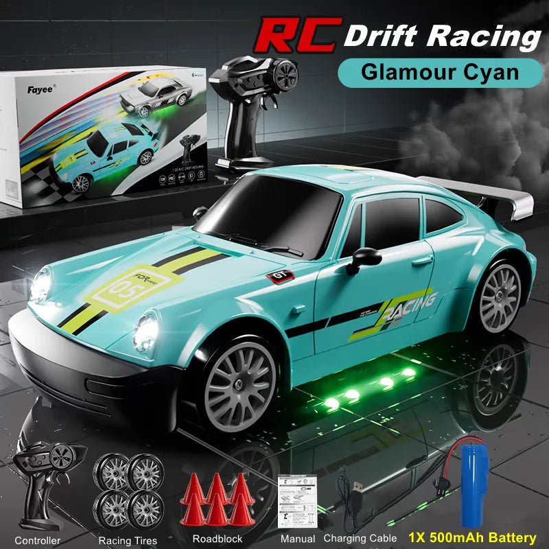 DriftNova 1:20 vysokorychlostní 4WD RC driftovací auto s LED osvětlením | Temsk