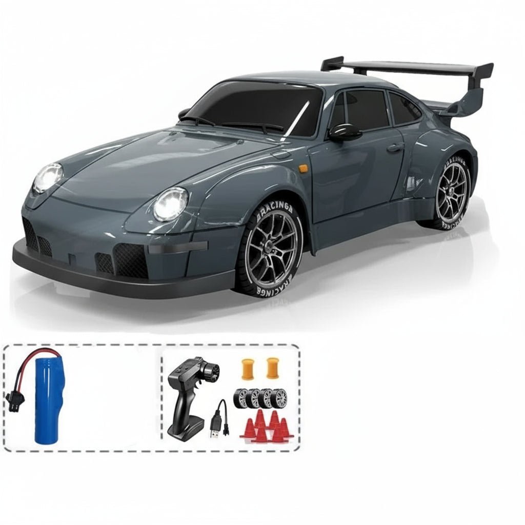 AeroPulse 1:24 High-Speed 4WD RC Drift Car With LED Lighting And Dual Tires | Temsk