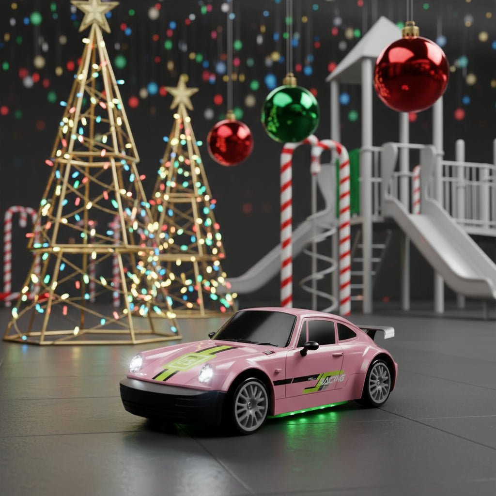 AeroPulse 1:24 High-Speed 4WD RC Drift Car With LED Lighting And Dual Tires | Temsk