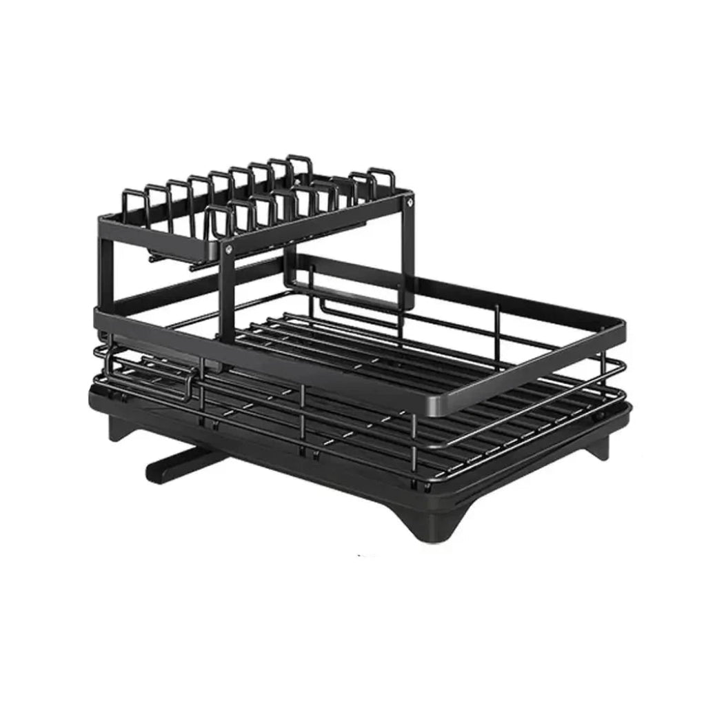 CulinaCraft Foldable Stainless Steel Dish Rack For Space Saving Kitchens | Temsk