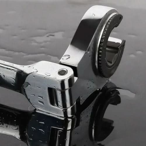 GripFlex Pro Adjustable Ratchet Wrench For Pipe Connections 2-In-1 Temsk