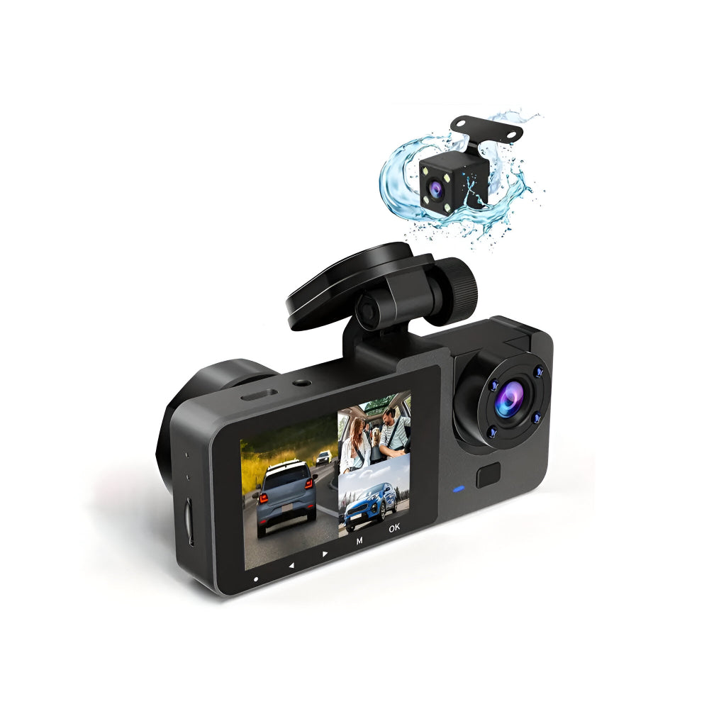 1080P Dual Lens Dash Camera For Cars With Parking Monitor | Temsk
