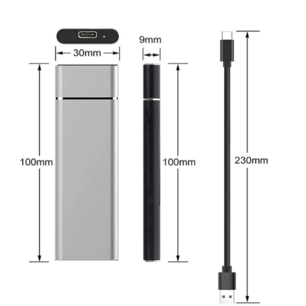 8TB Portable External SSD USB Drive For Fast Storage And Backup | Temsk