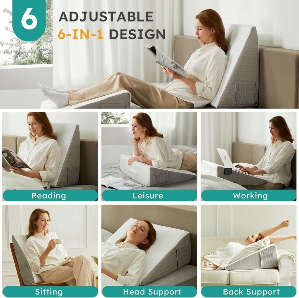 Deluxe Incline Wedge Pillow For Comfort And Support | Temsk
