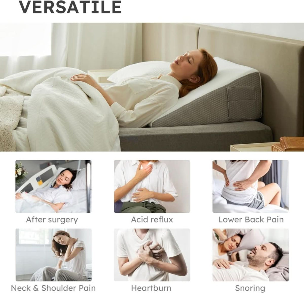 Deluxe Incline Wedge Pillow For Comfort And Support | Temsk
