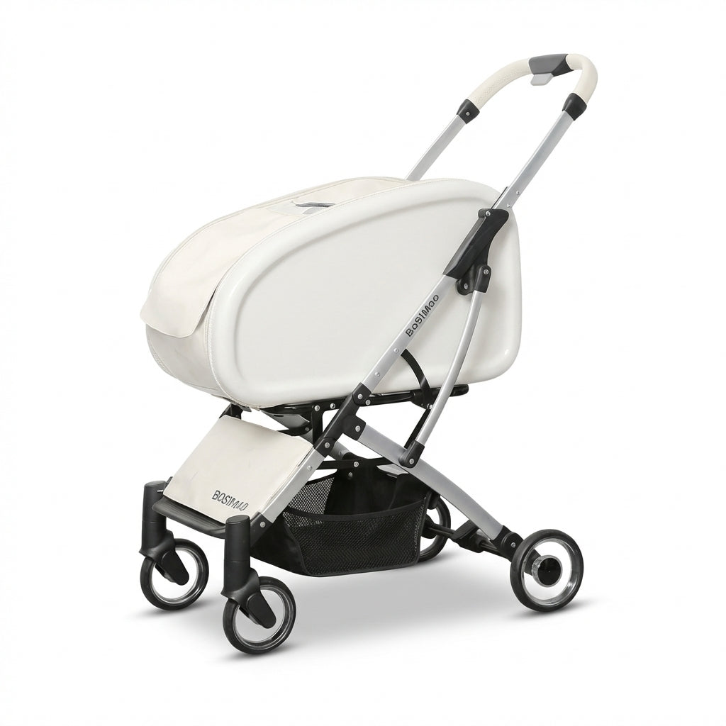 Foldable Detachable Cat Carrier Stroller With Clear Enclosure | Temsk