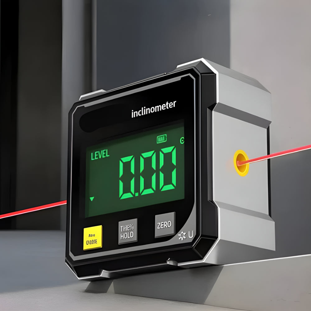 Magnetisches Laser-Winkelmessgerät mit digitaler Anzeige für Holzarbeiten | Temsk