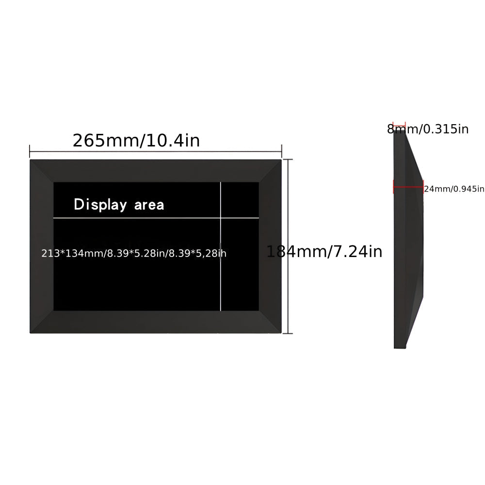 WiFi Photo Frame With Touchscreen And HD Display For Table Or Wall Mount | Temsk