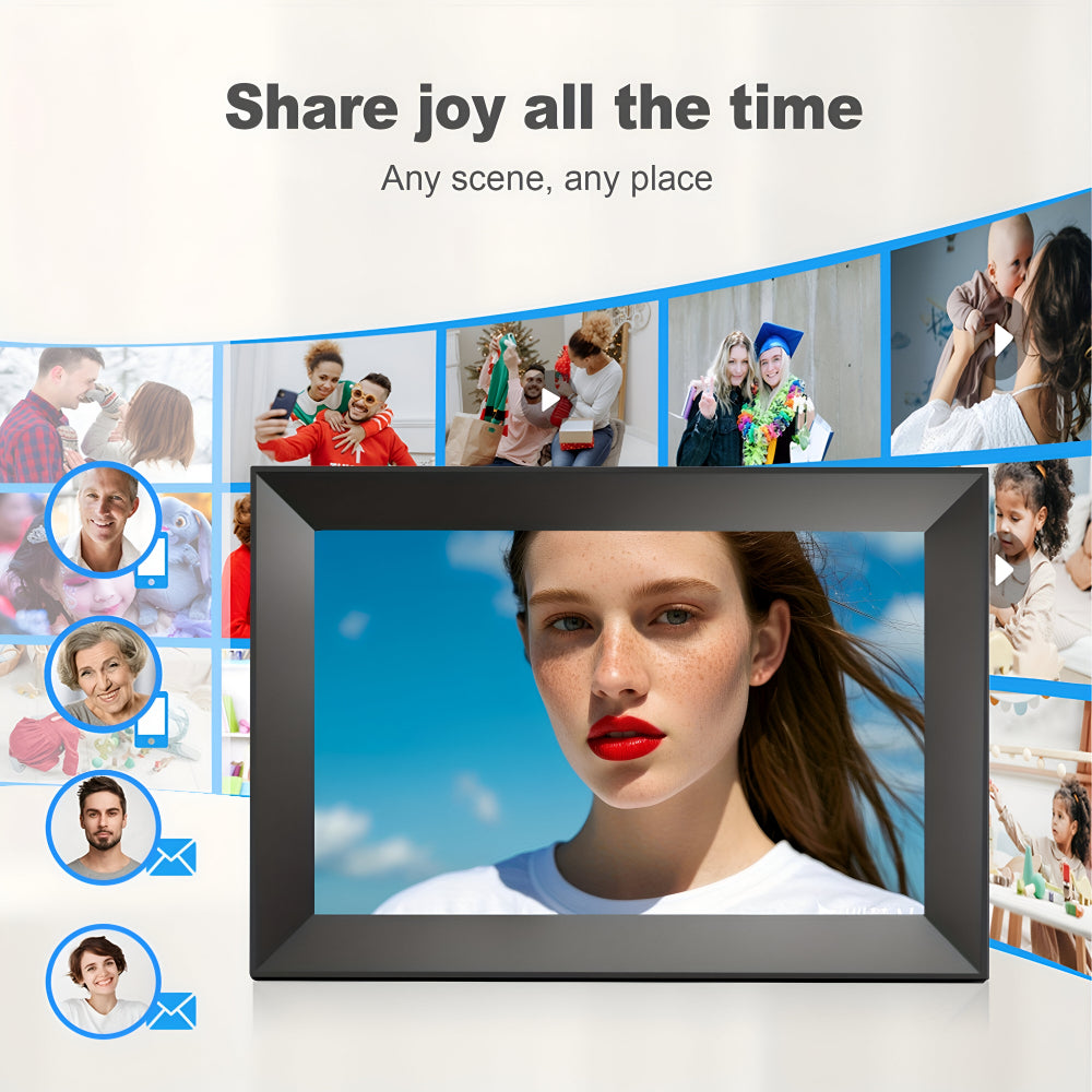 WiFi Photo Frame With Touchscreen And HD Display For Table Or Wall Mount | Temsk