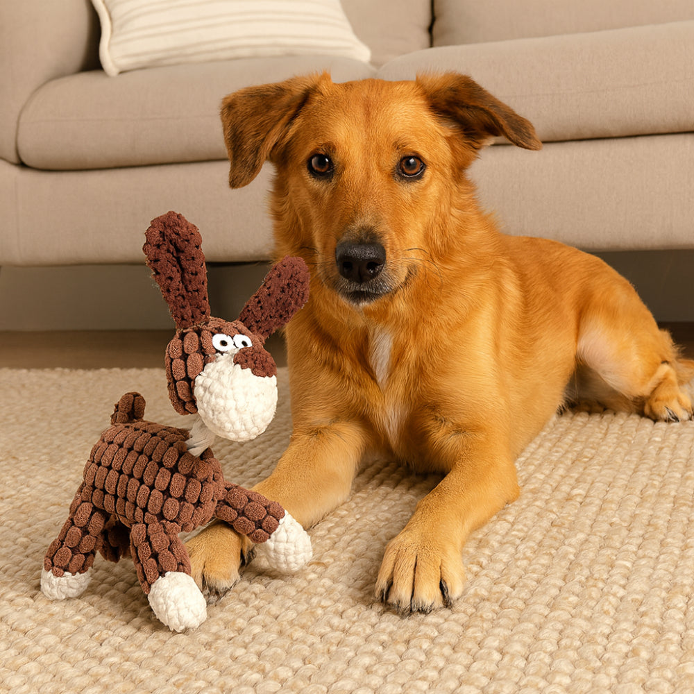 Rope Dog Toy For Chew And Tug With Squeaker Sound Fun | Temsk