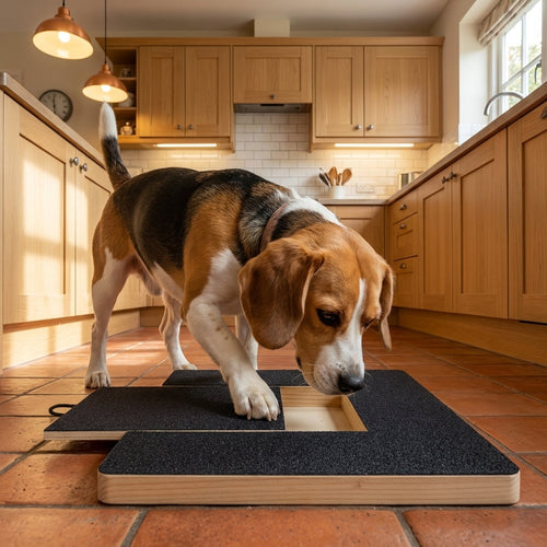 Dog Nail Filing Board With Emery Surface And Solid Wood Base, 30 Cm By 20 Cm Temsk