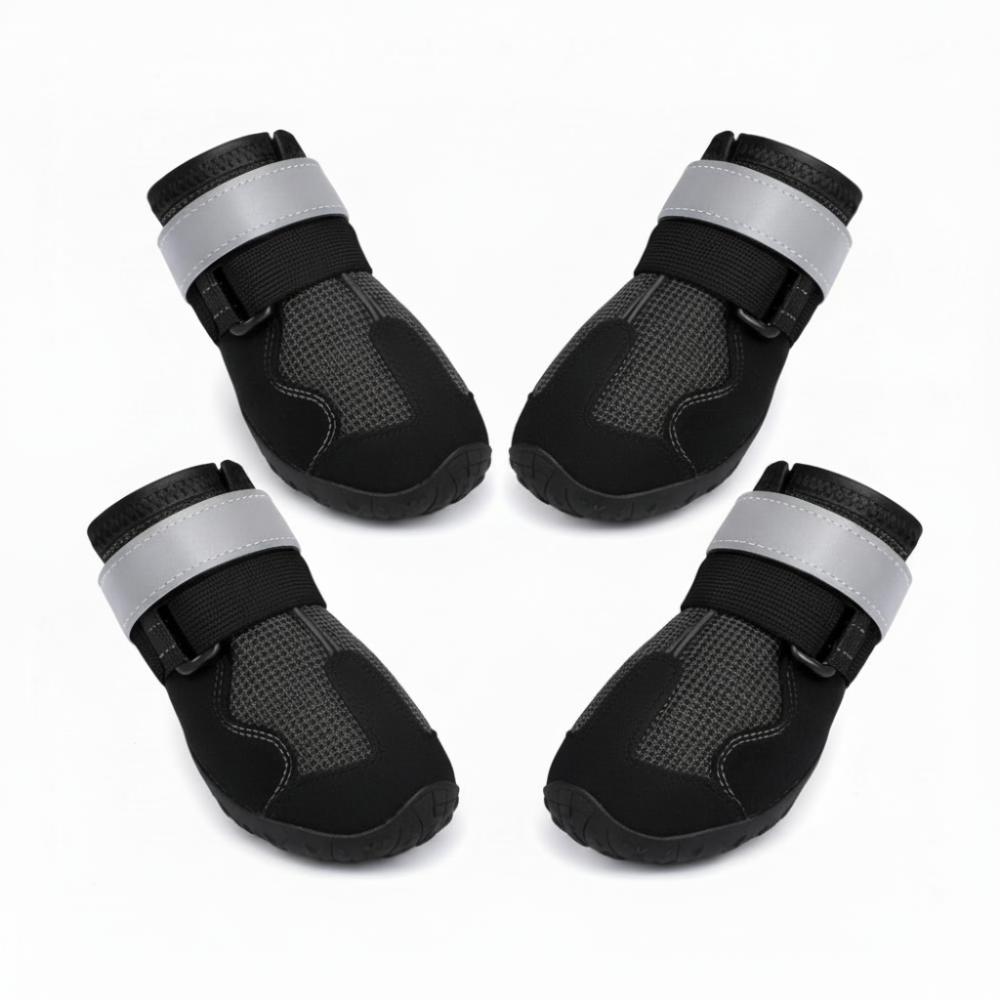 Dog Boots For Outdoor Paws With Durable Rubber Soles And Secure Fit | Temsk
