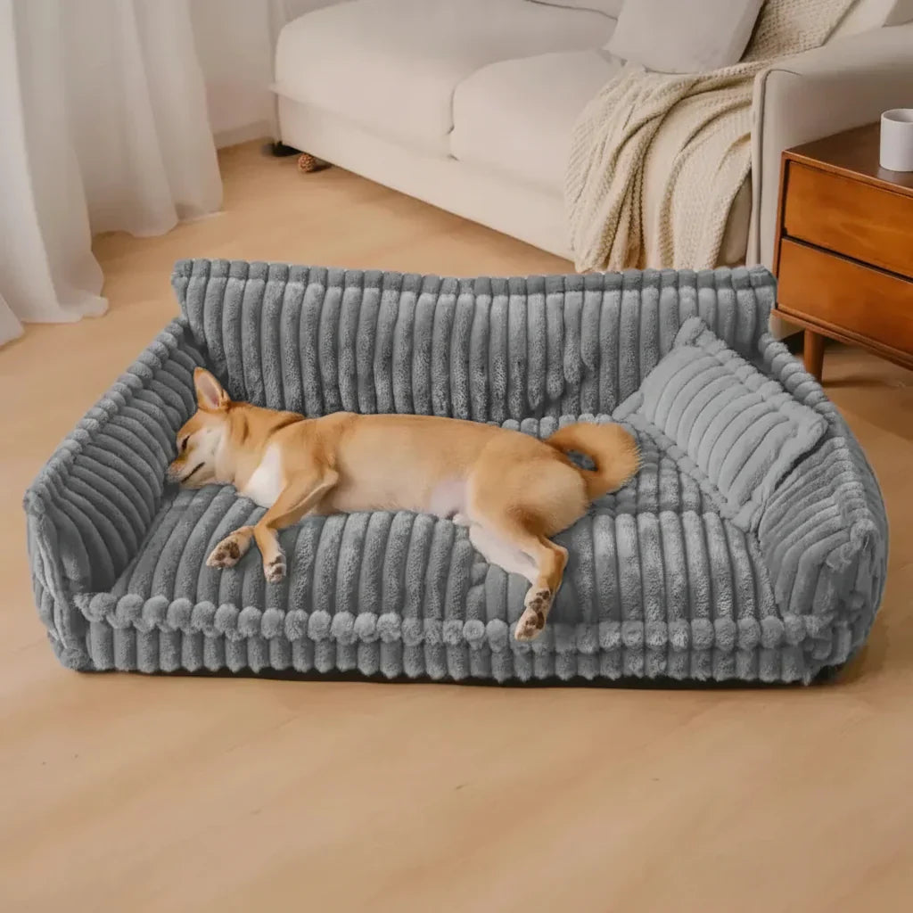 Großes Hundesofa mit erhöhten Rändern und waschbarem Bezug | Temsk