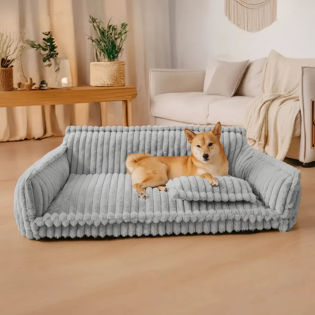 Großes Hundesofa mit erhöhten Rändern und waschbarem Bezug | Temsk