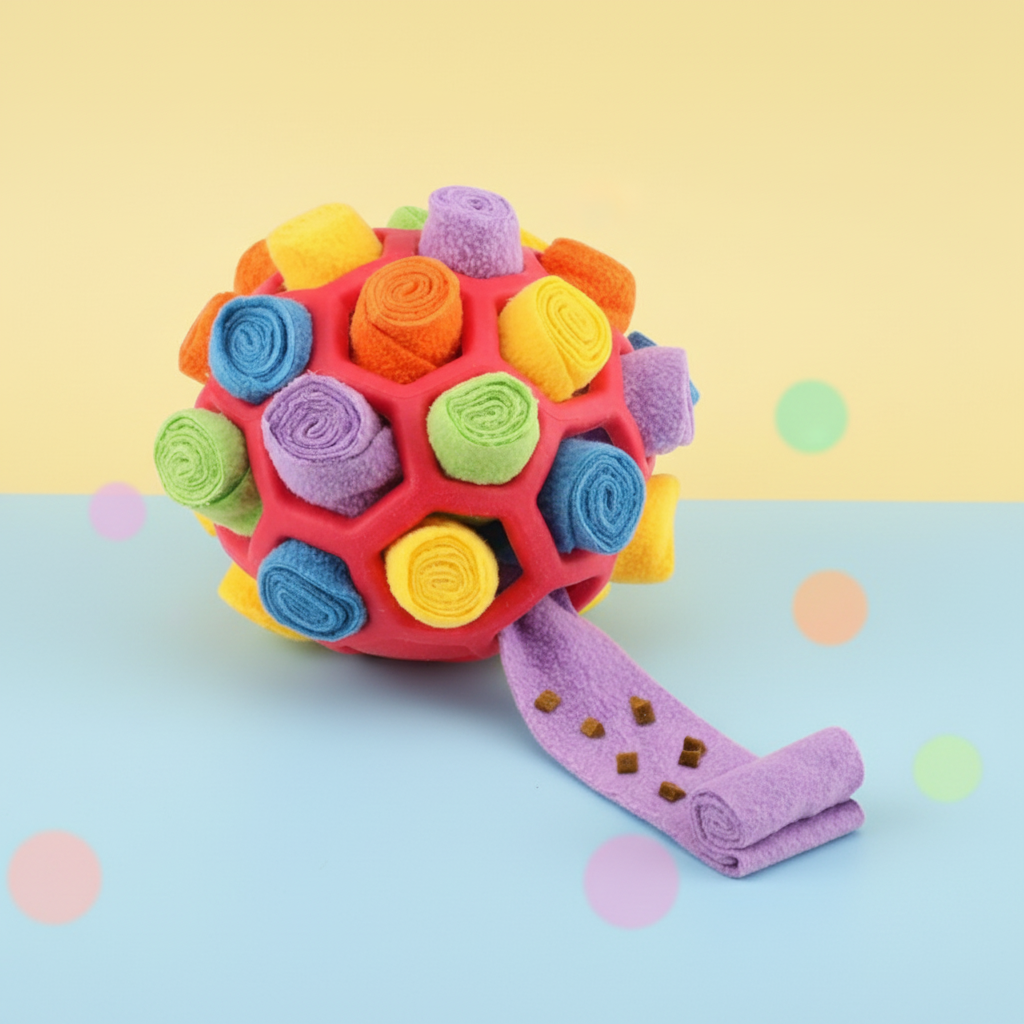 Dog Treat Dispenser Ball Puzzle Toy For Training And Play | Temsk