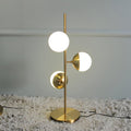 Elara LED Boom Lamp With Glass Orbs On Golden Pole | Snurv | Temsk