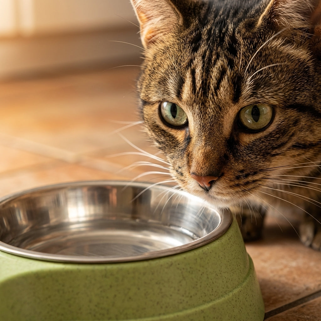 Double Pet Bowl Set With Stainless Steel Inserts And Non Slip Base | Temsk