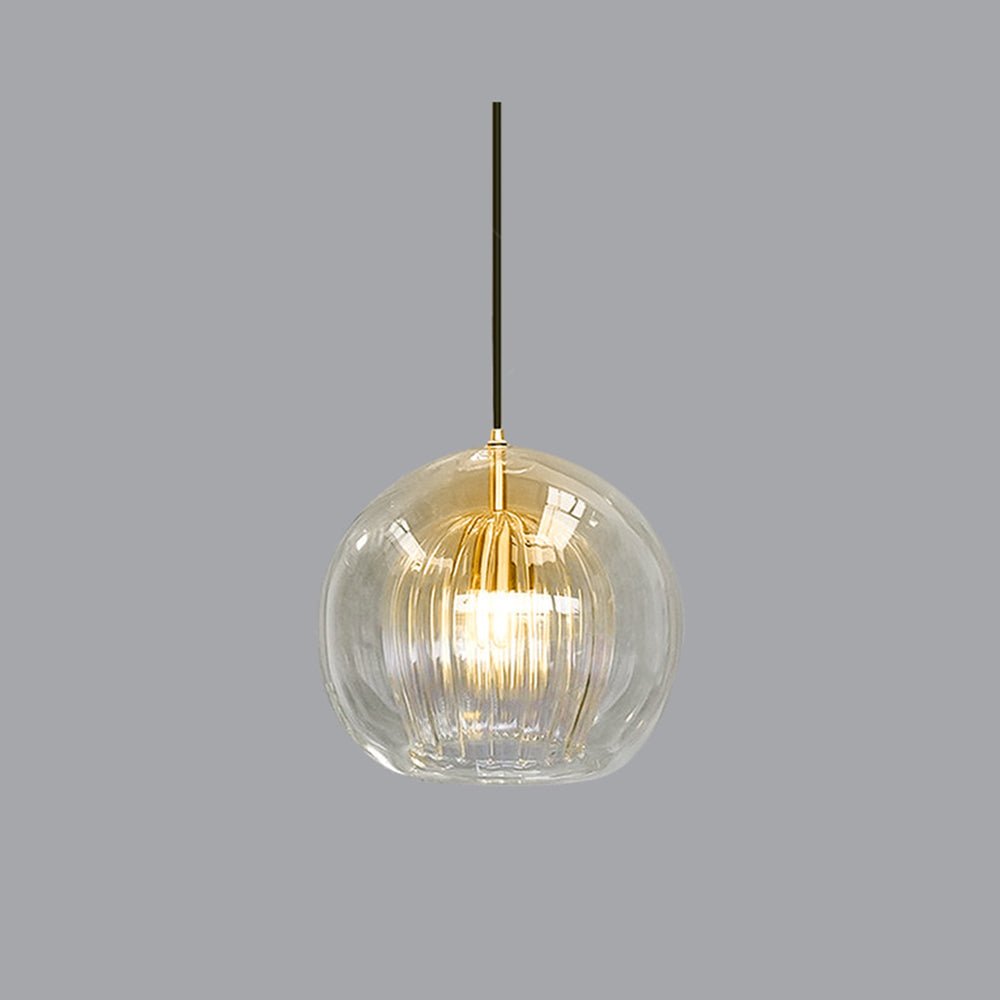 12 Inch Diameter Dual Layer Glass Globe Pendant Light Fixture | Temsk